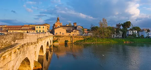 Rimini město, kde se narodil Federico Fellini