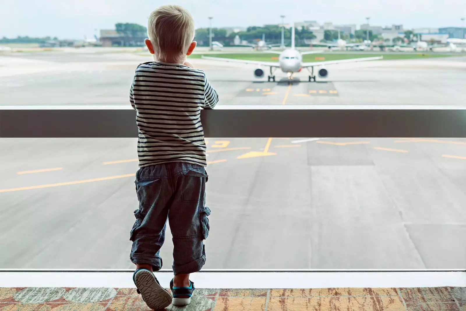 boy in airport