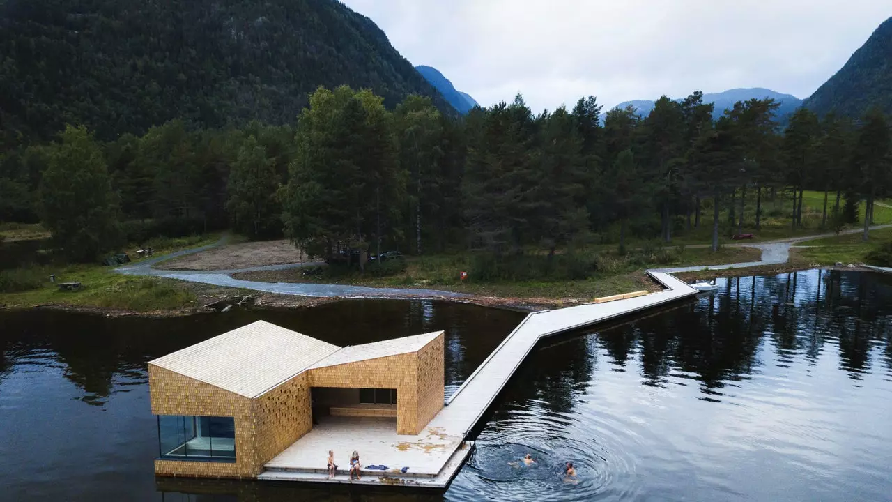 Den perfekte sauna til at slappe af midt i skoven er i Norge