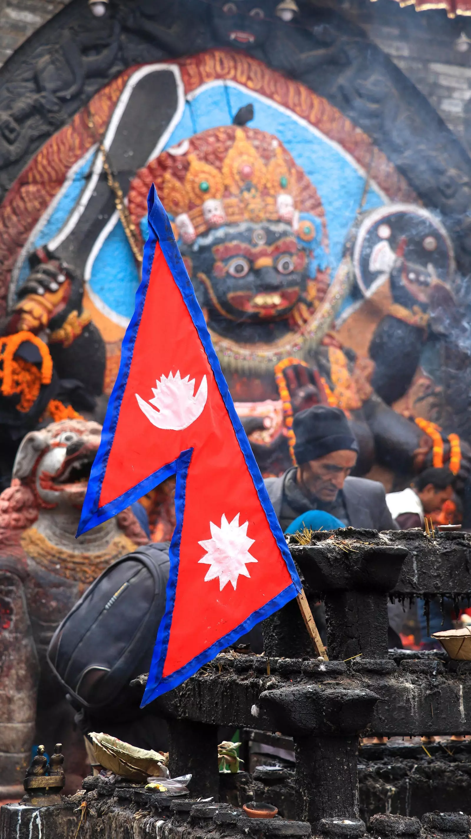 Nepal eine unkonventionelle Flagge