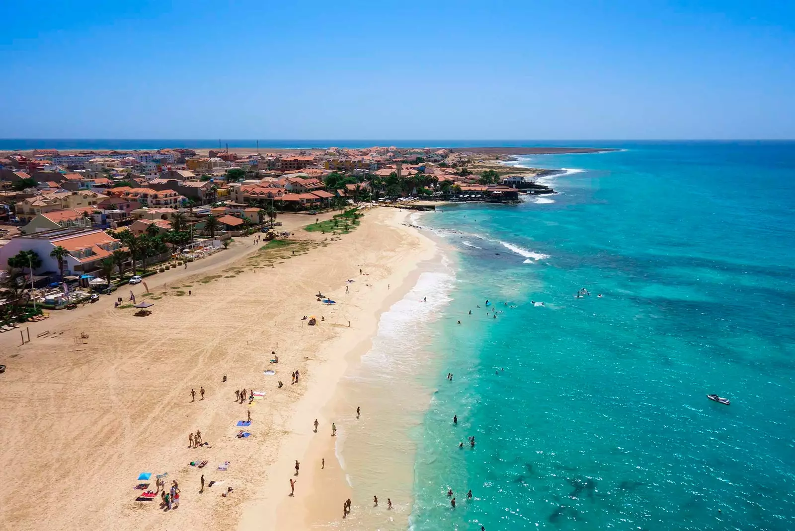 Praia de Santa Maria na Ilha do Sal