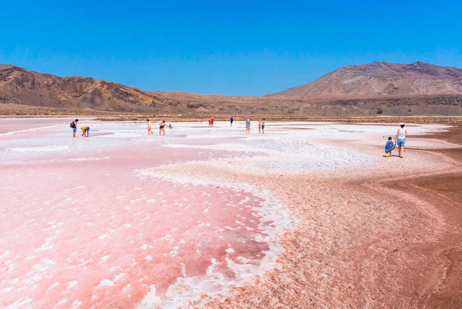 The salt flats of Pedra de Lume