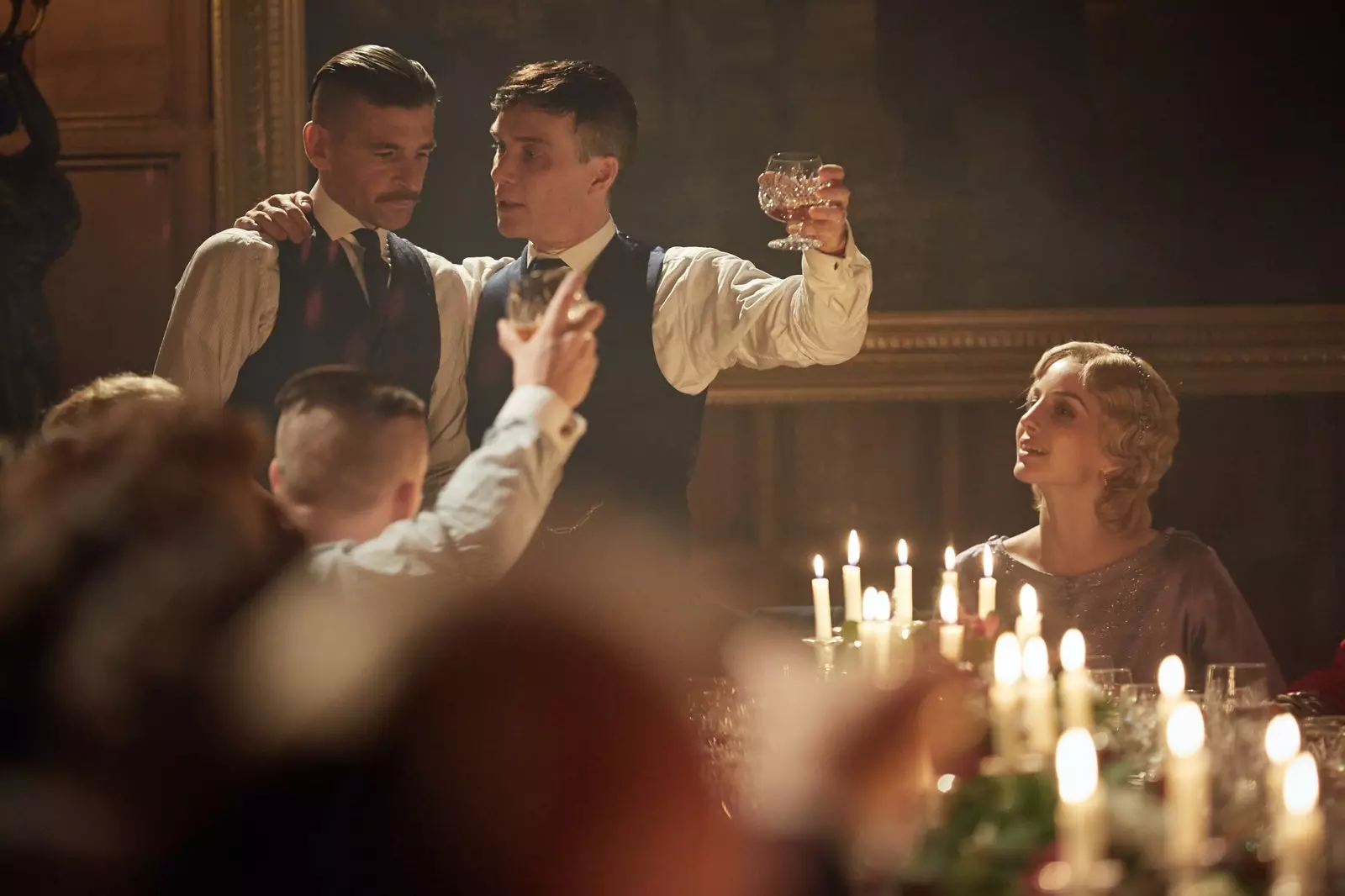 Paul Anderson Cillian Murphy and Annabelle Wallis in Peaky Blinders