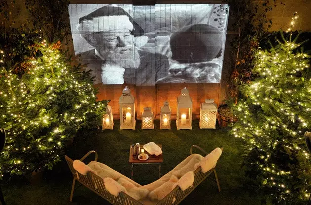 Christmas cinema on the rooftop of The Berkeley in London