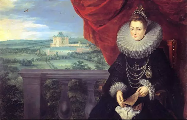 Portrett av Infanta Isabel Clara Eugenia rundt 1615 Olje på lerret 113 x 1758 cm