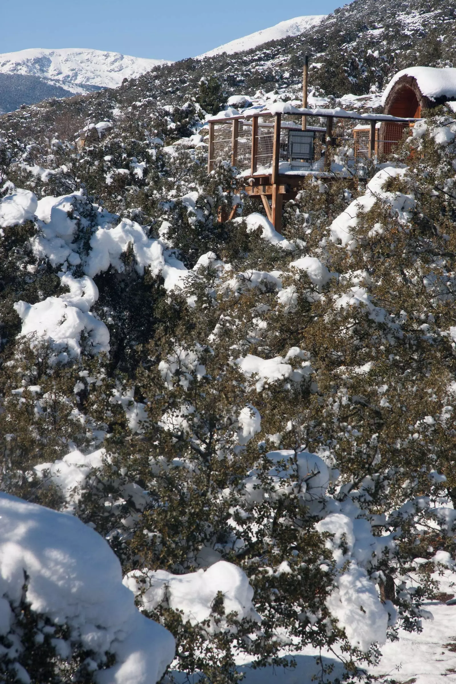 Sneeuwval op Mount Holiday