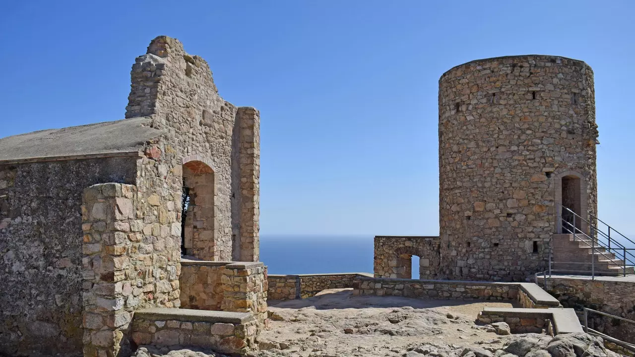 Castell de Burriac: pogled od 360º na regiju Maresme