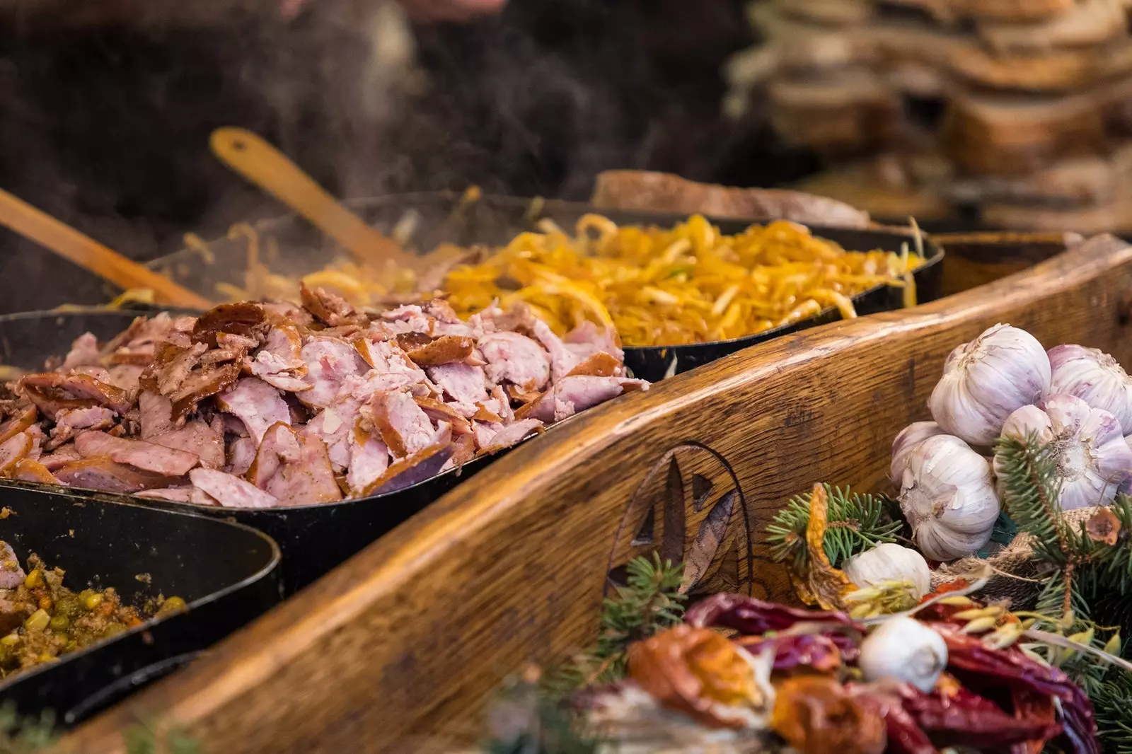 Cozinha nos mercados de Cracóvia