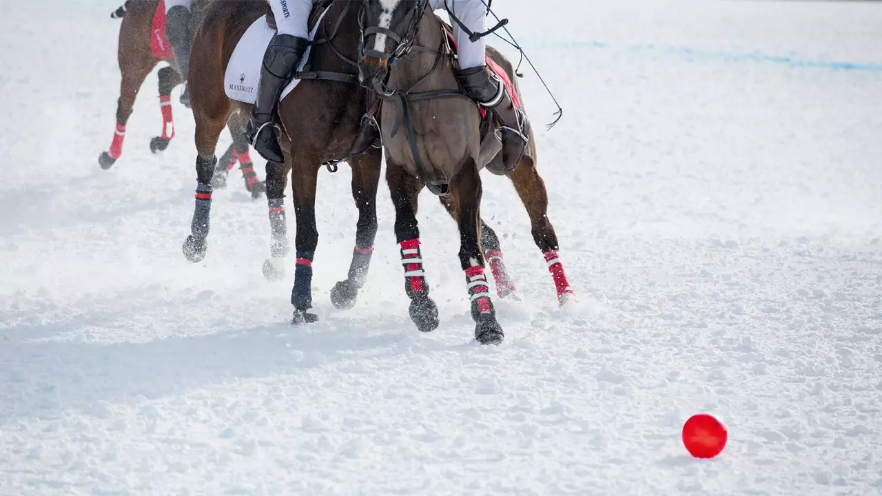 St. Moritz: poloens hvide parti