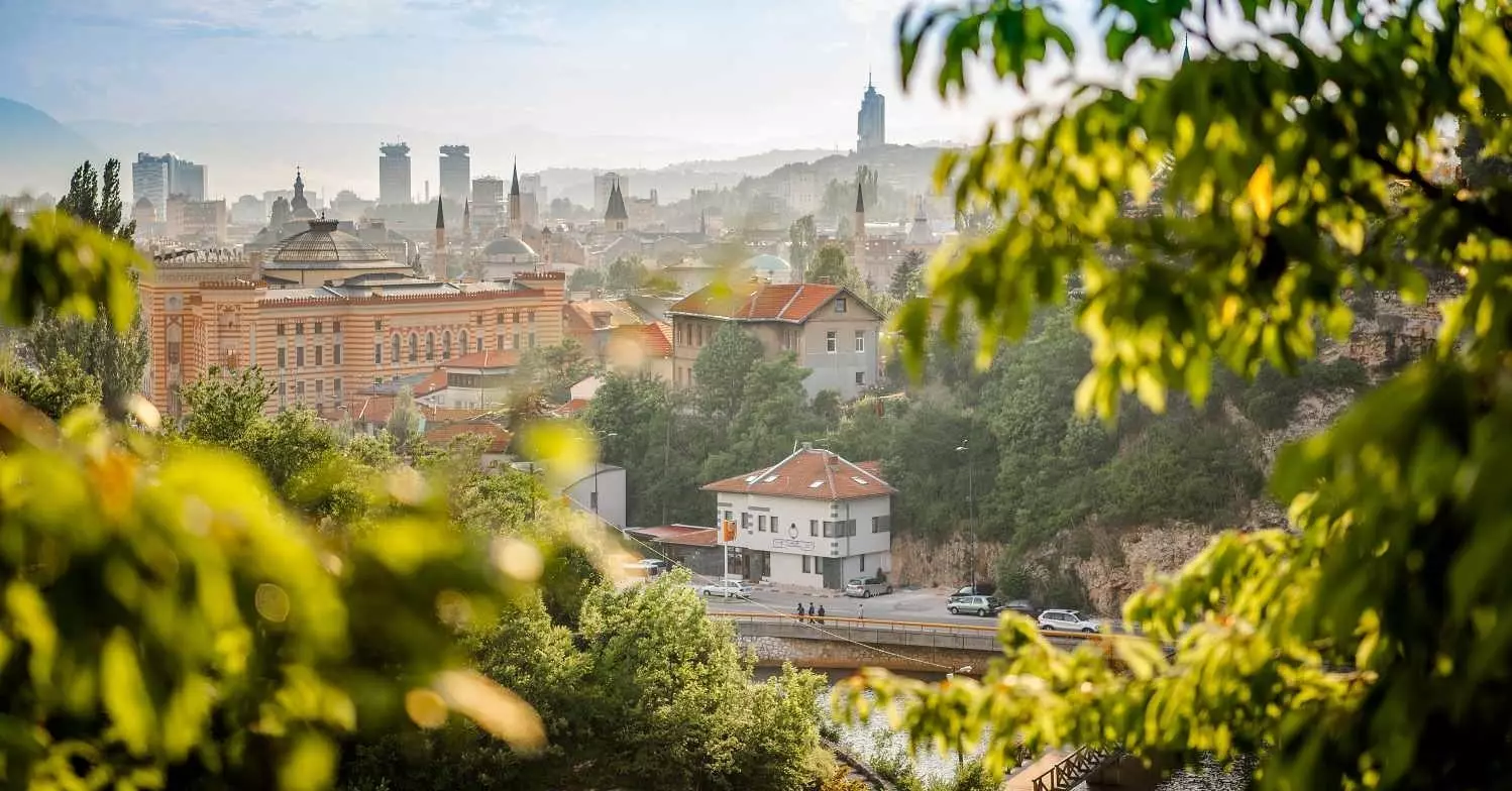 Udsigt over Sarajevo.