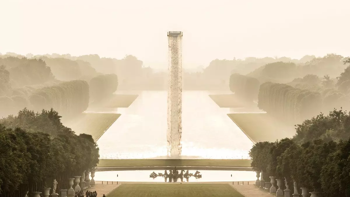 The Palace of Versailles debuts an incredible artificial waterfall