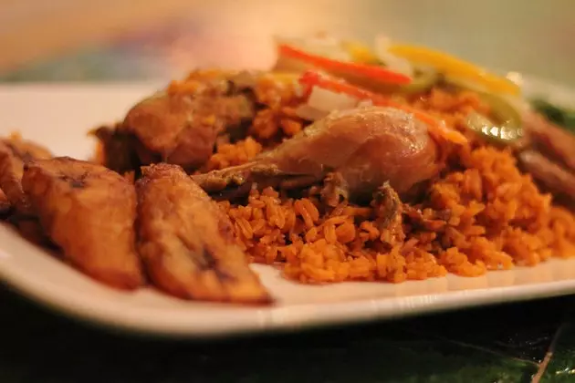 Nasi dengan ayam dari La Fonda Boricua