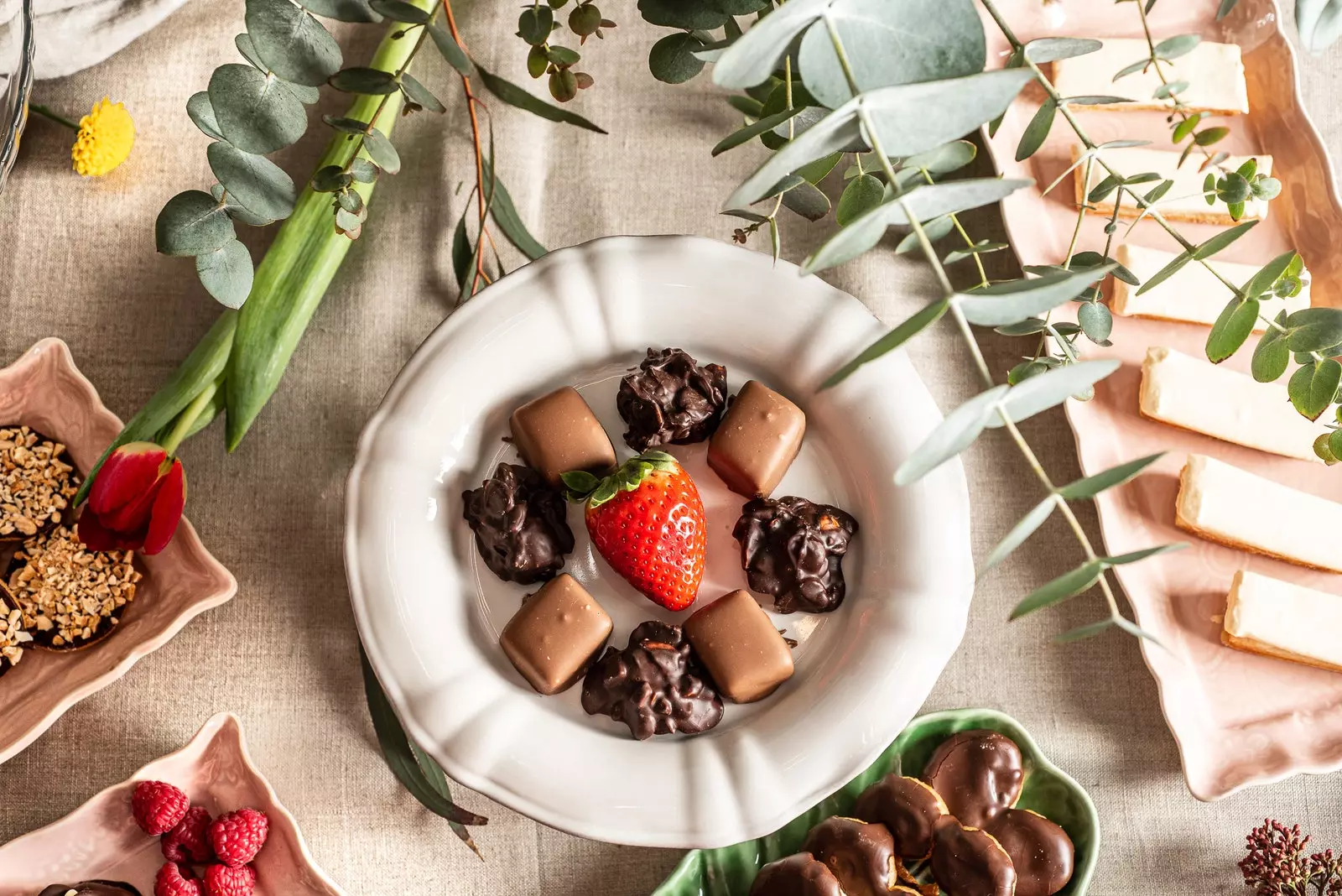 Chocolate is also present in the realm of puff pastry