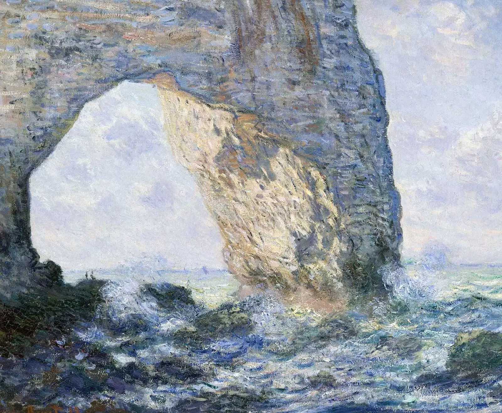 Etretat seen by Monet