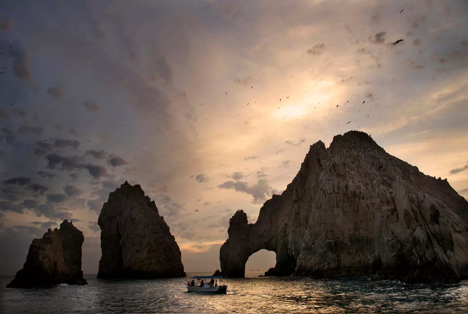 Cabo san lucas áirse ag dusk