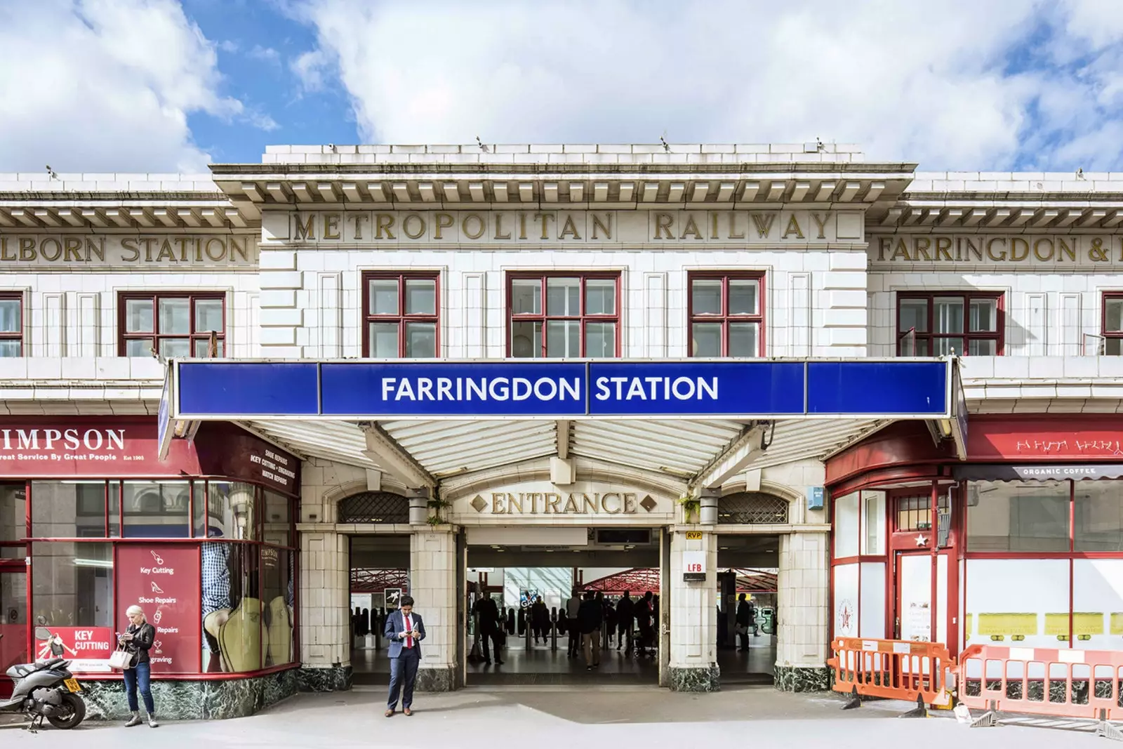 Farrigdon Station i London.