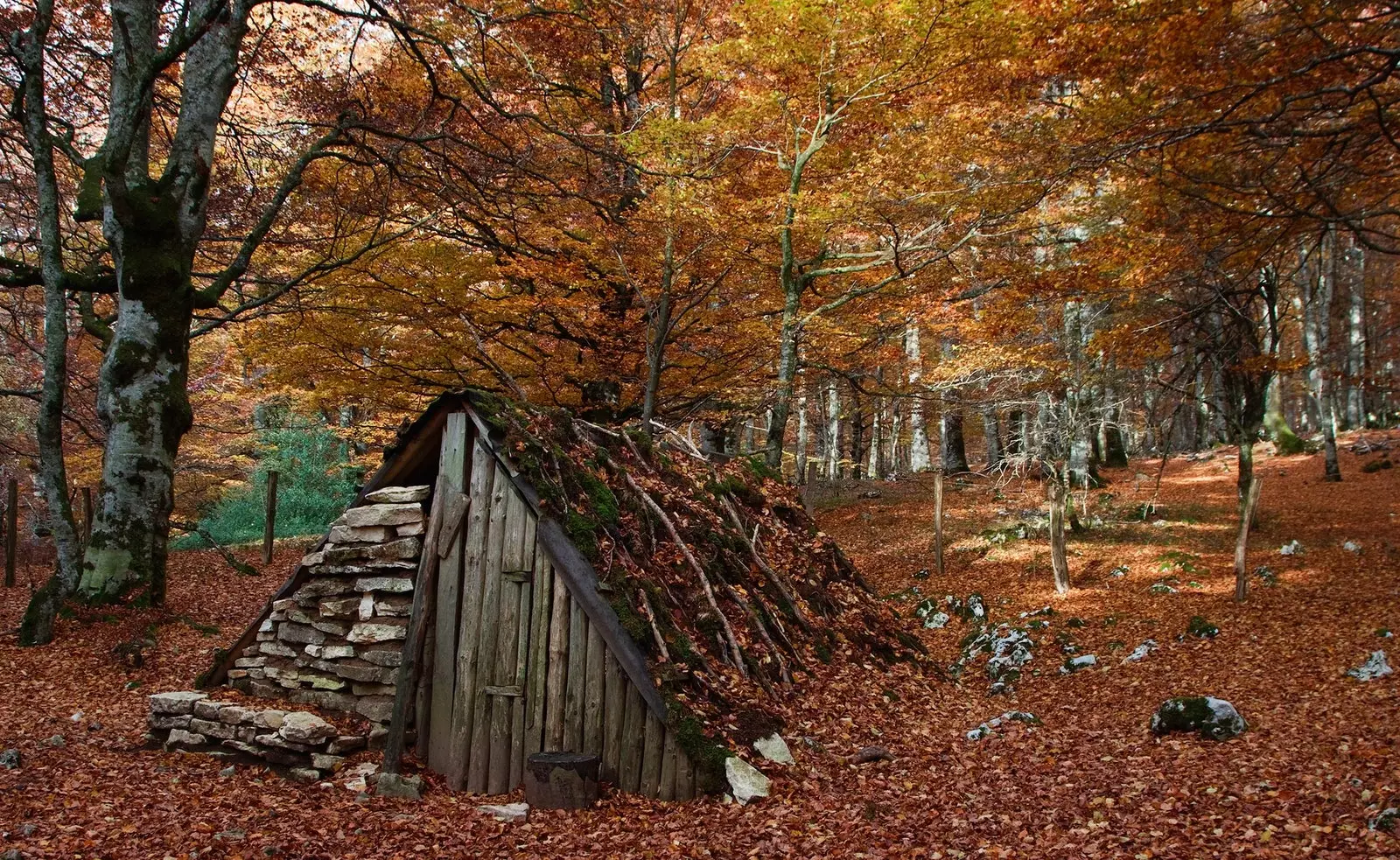 Cabana escondida no Parque Natural de Urbasa e Andía