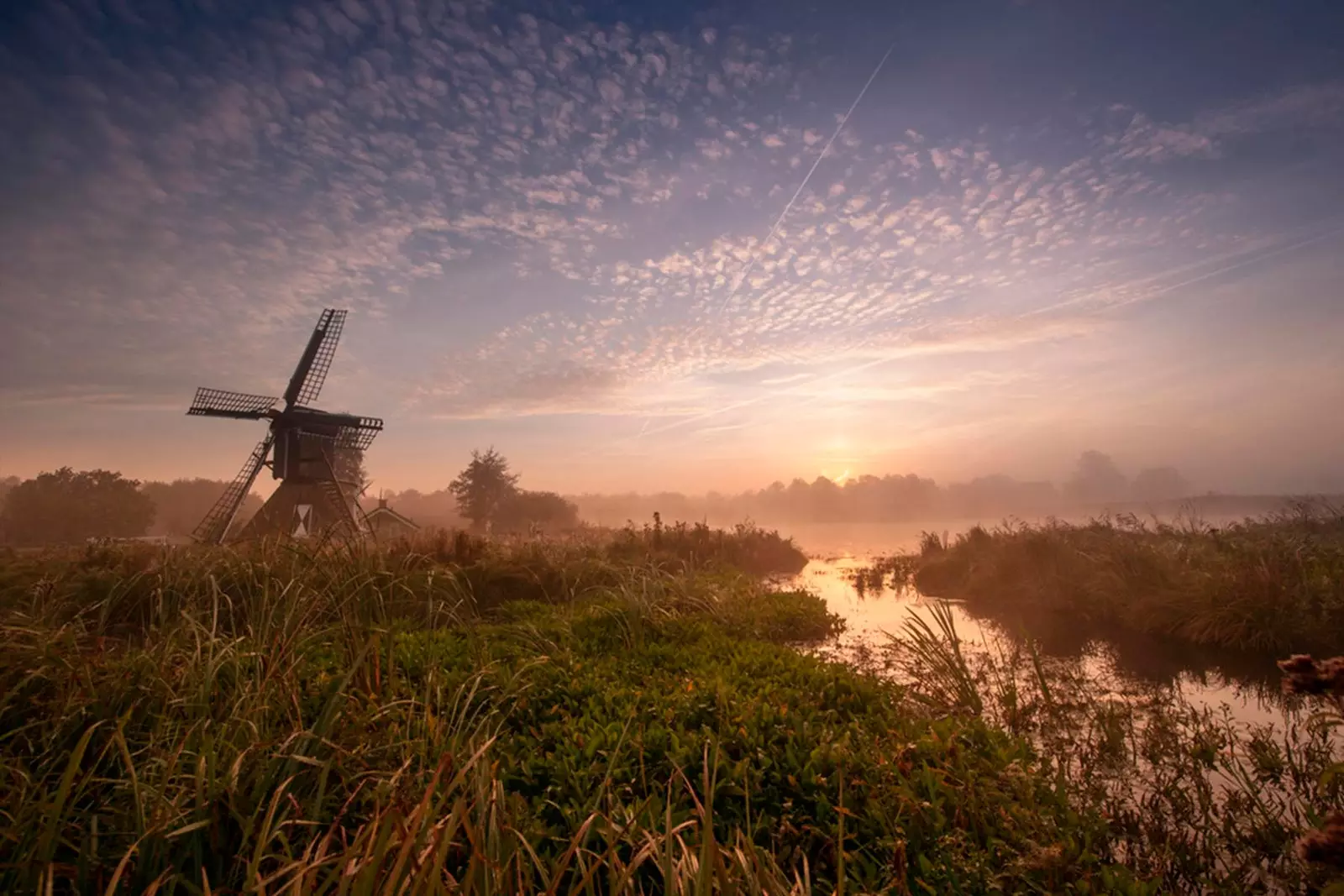 malūnas ir kanalas netoli GIETHOORN