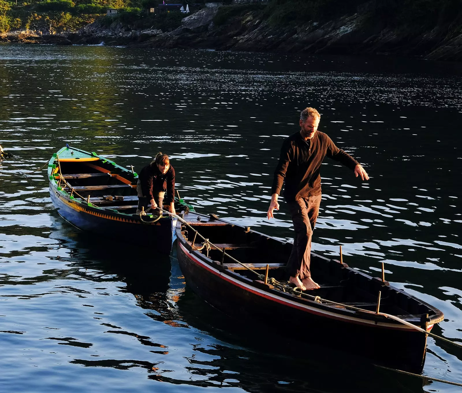 Txalupas i elvemunningen