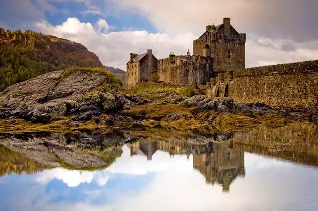 Eilean Donan kastali skoskur ljósmyndagóður