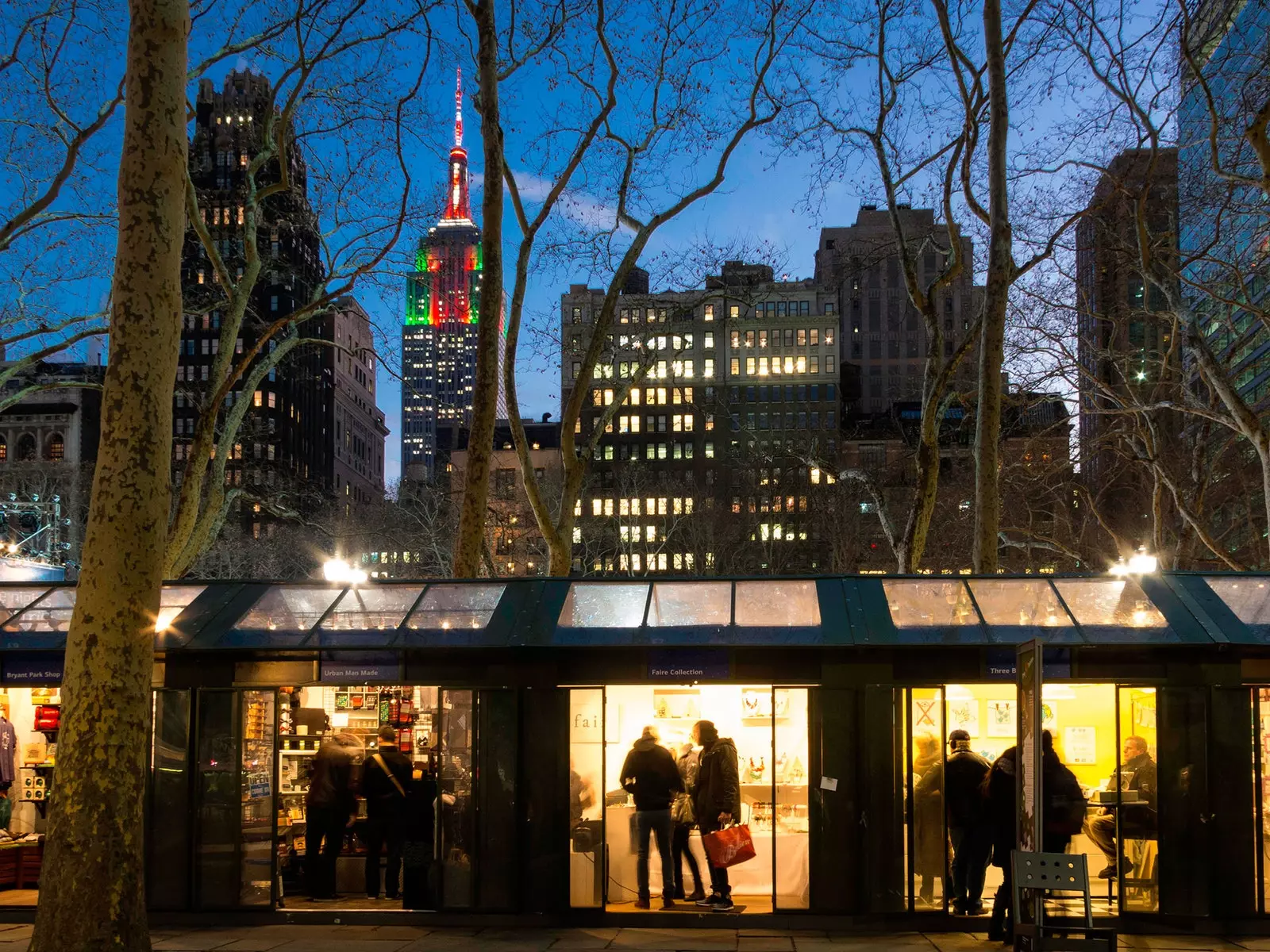 Feriebutikker i Bryant Park