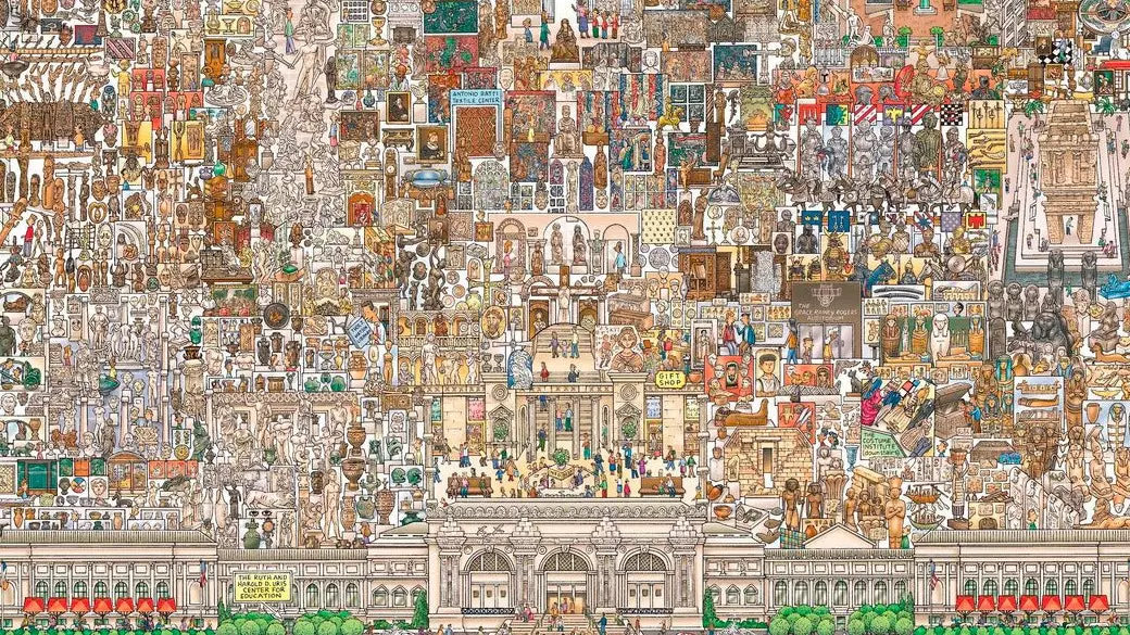 The illustrated map of the MET where you will get lost even if you don't want to