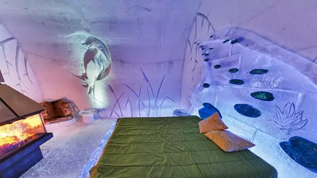 Hôtel de Glace në Quebec: Hotel për një natë