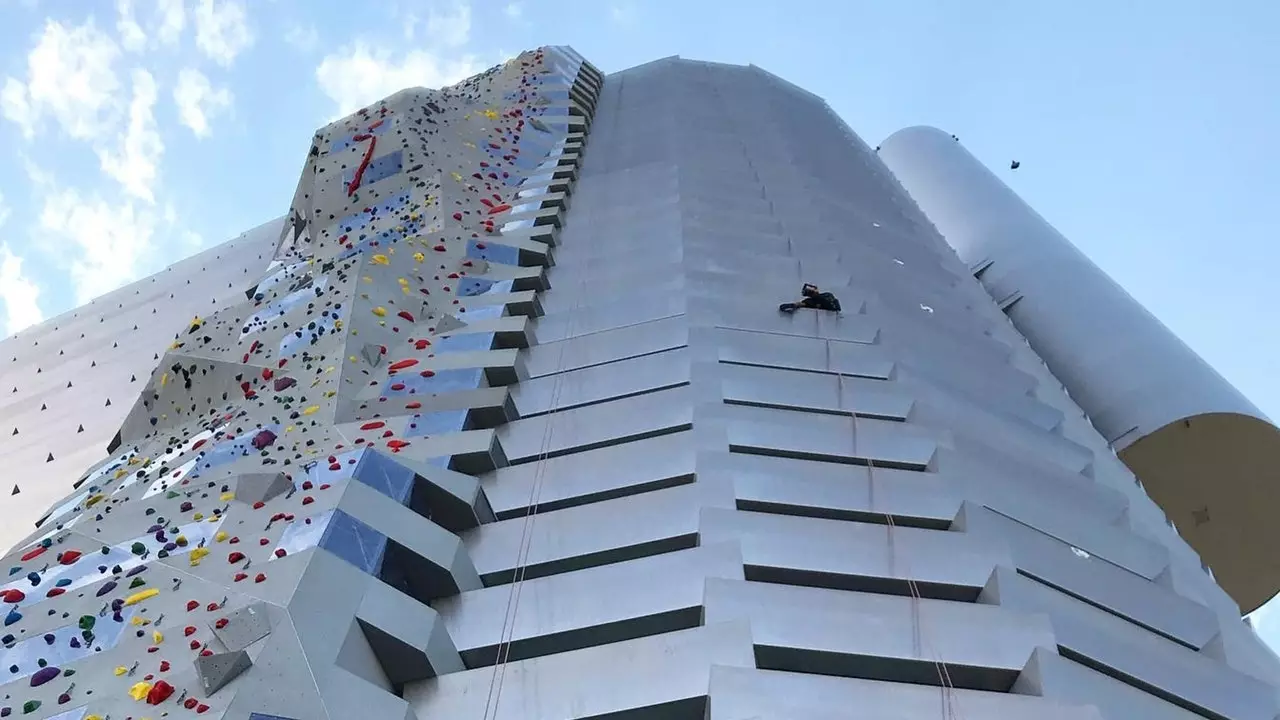 The highest climbing wall in the world is in Copenhagen