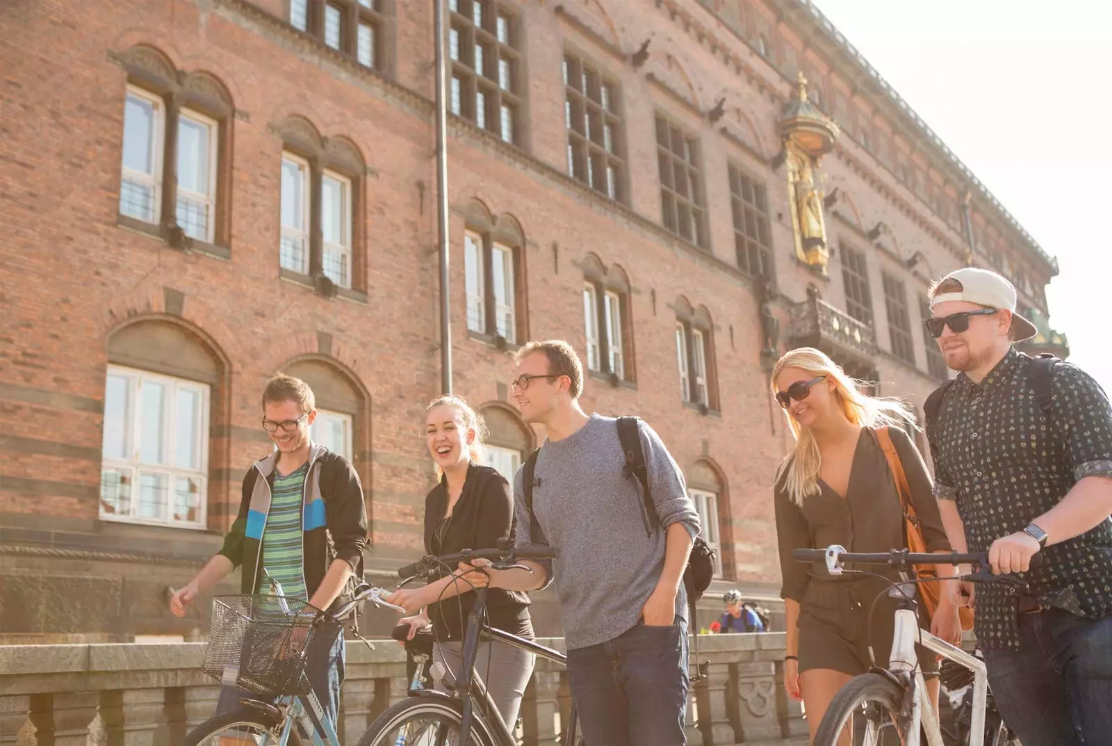 Fahrradfreunde in Kopenhagen