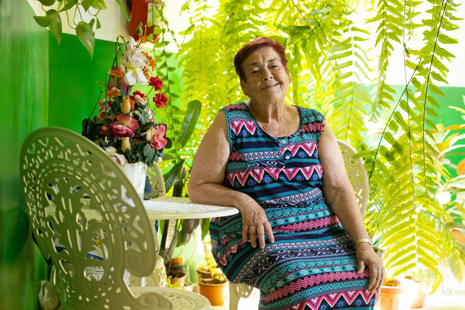 María Dulce Martín het laatste bootmeisje van La Palma