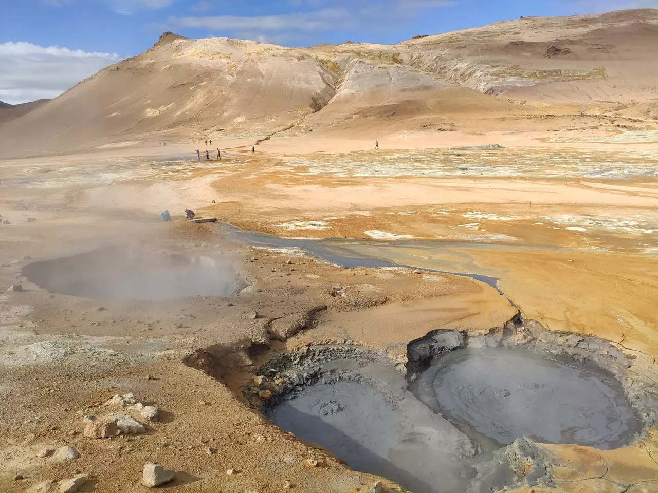 Campo de fumarola de Nmafjall.