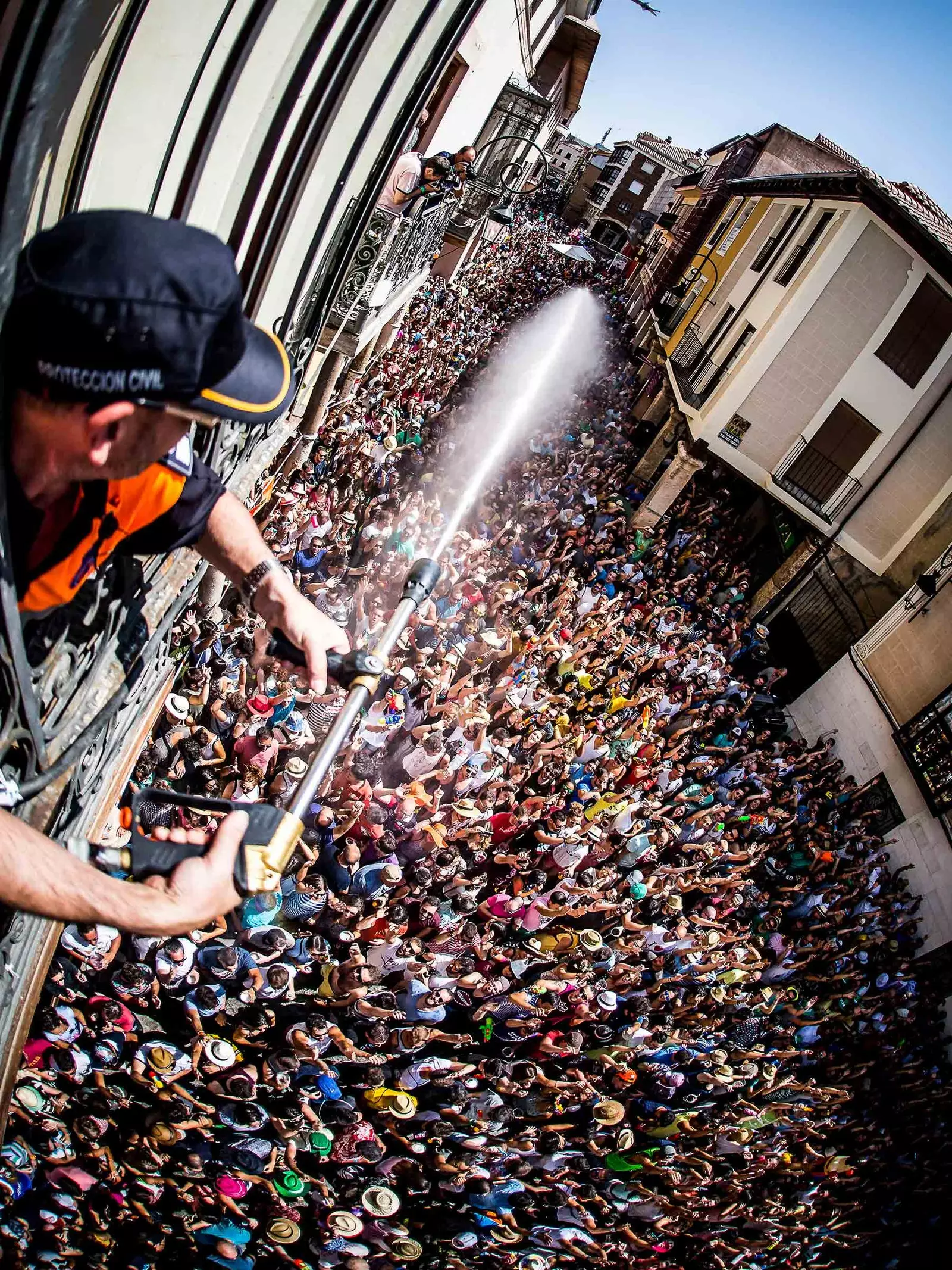 In the streets of Aranda de Duero during Sonorama.