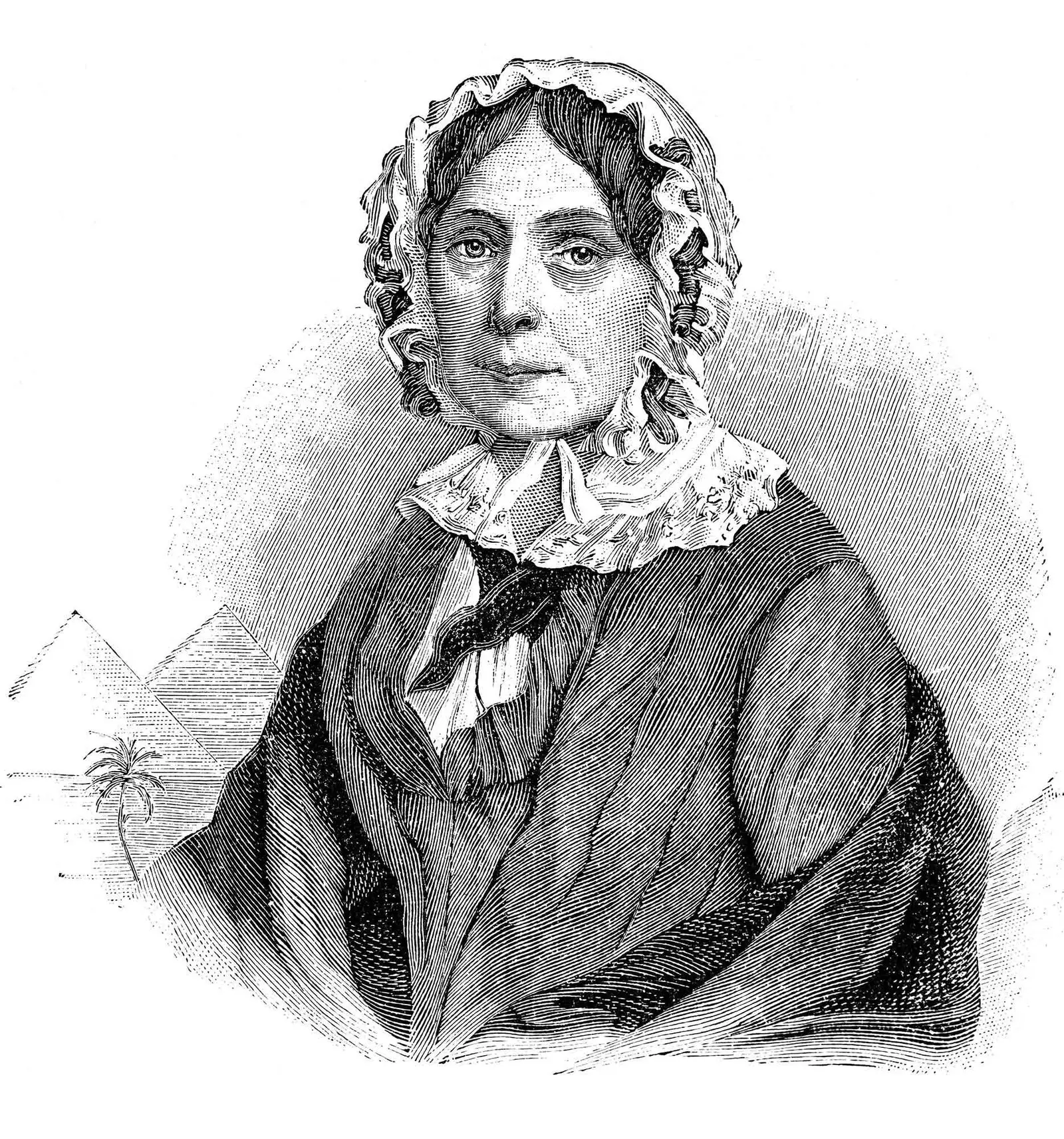 Portrait de la voyageuse autrichienne Ida Pfeiffer