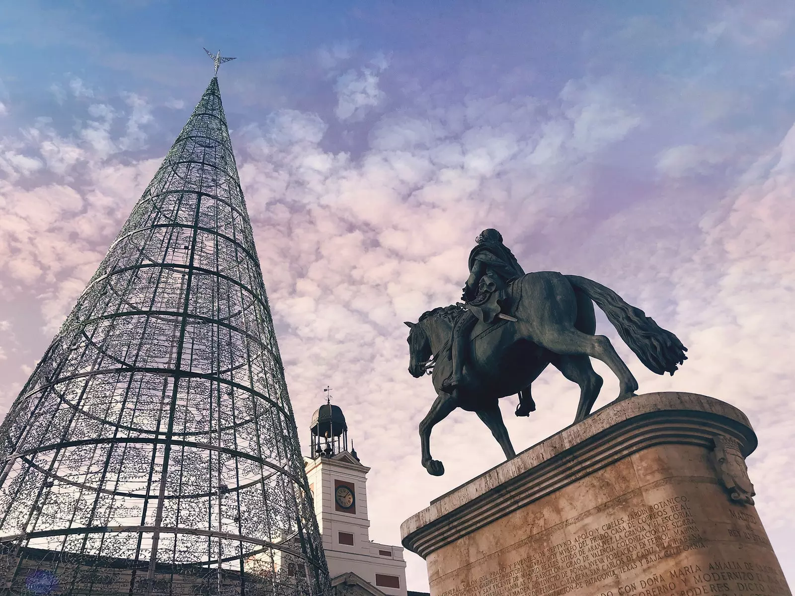 Vianočný strom Puerta del Sol Madrid