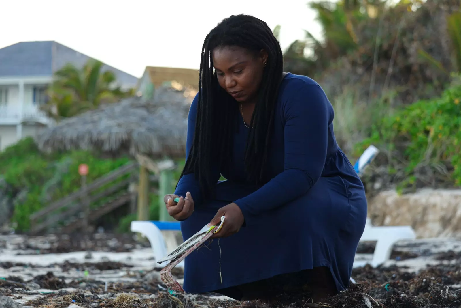 Kristal Ambrose de vrouw die het plastic op de Bahama's wist te verbieden