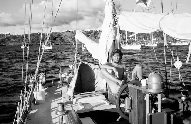 William Finnegan on board the 'Alias' Port of Suva Fiji