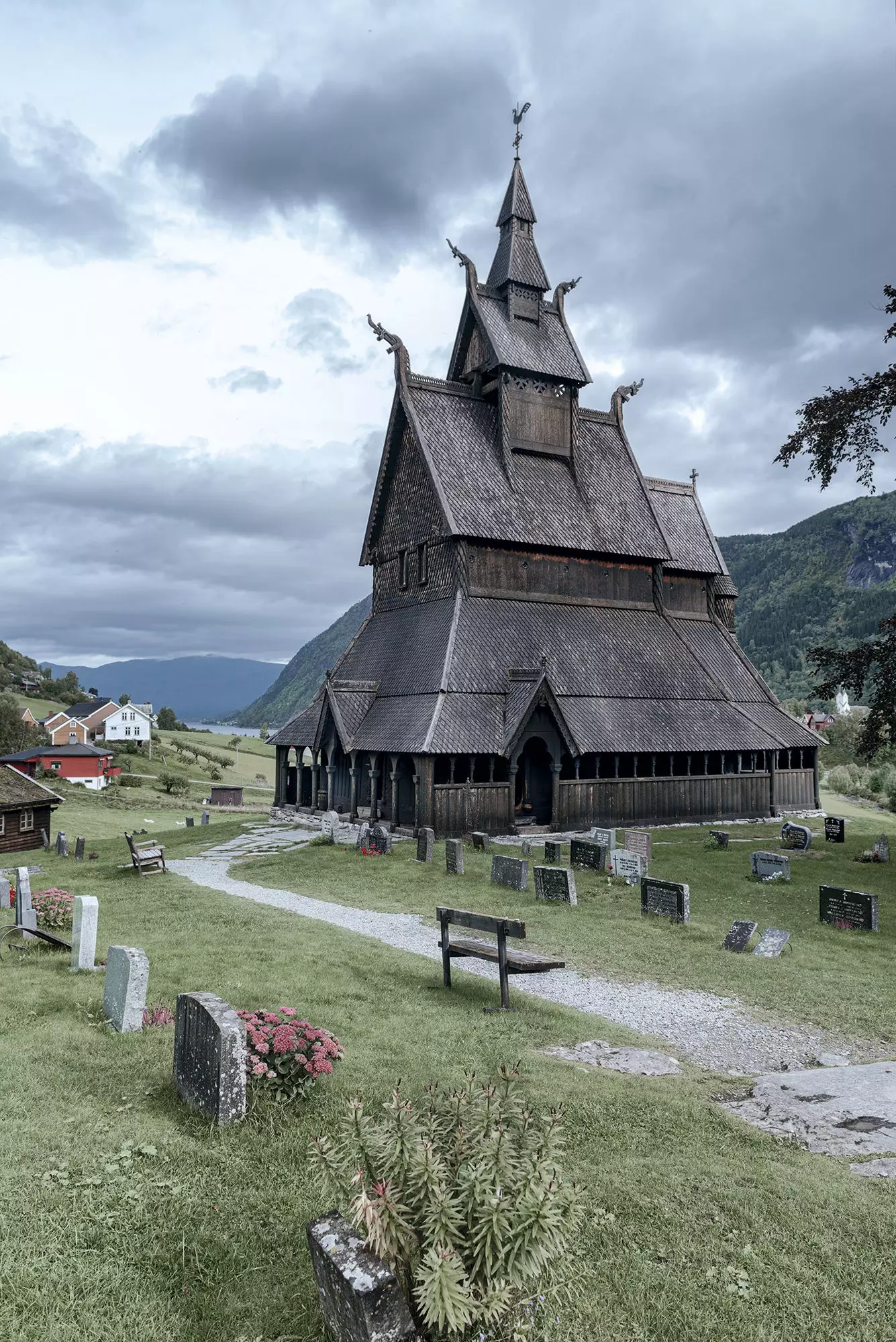 Església cristiana medieval Hopperstad a Vik.