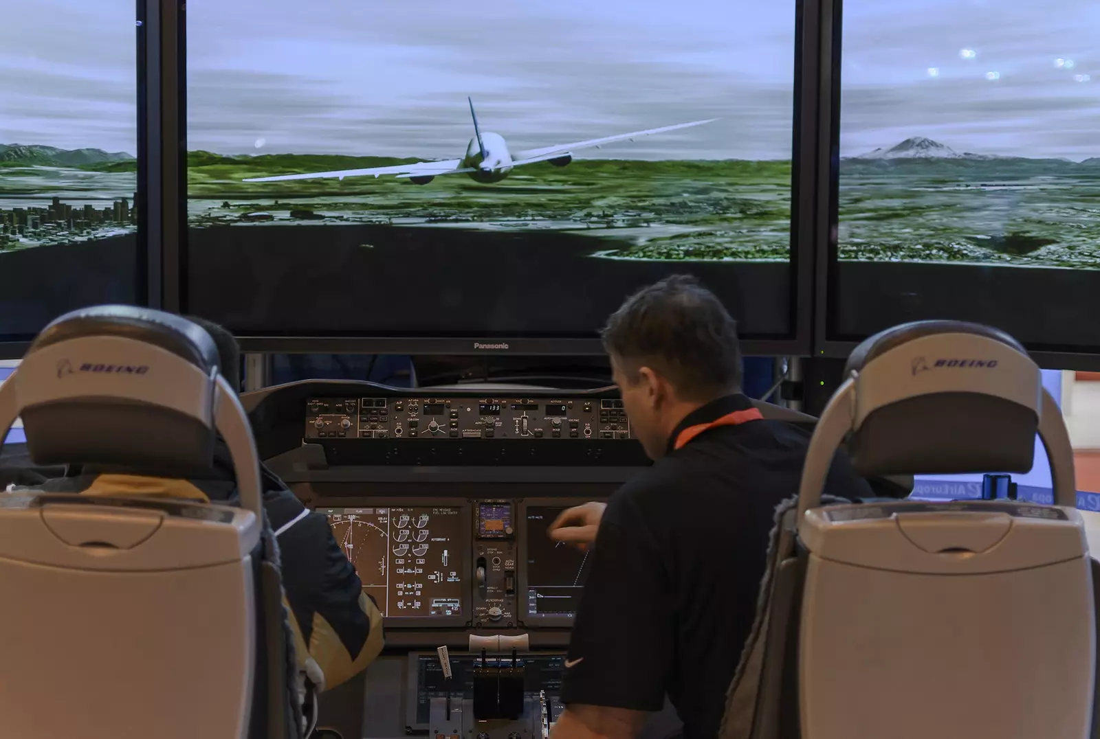 A landing simulation at FITUR 2017