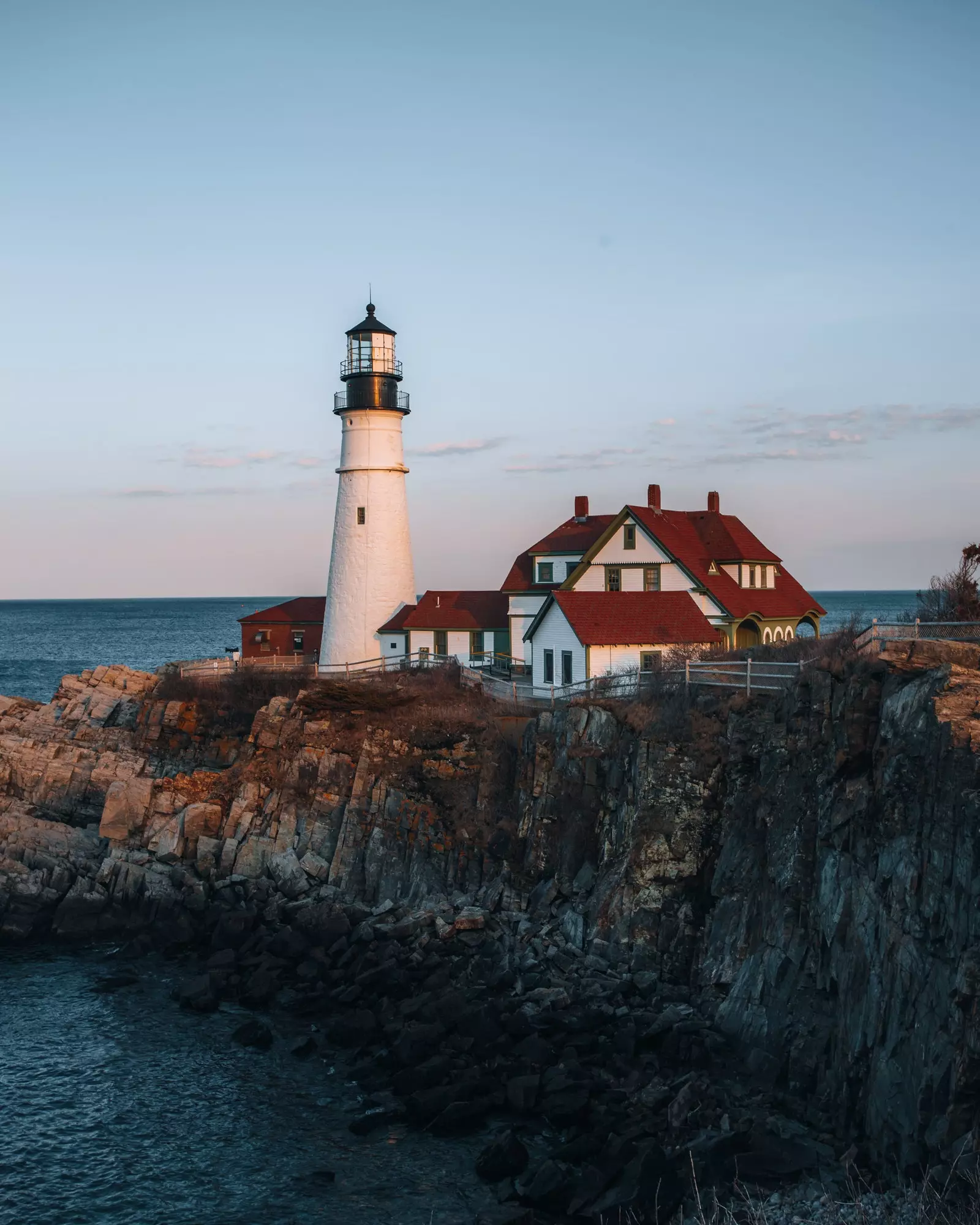 Portland Lighthouse Cape Elizabeth Maine.