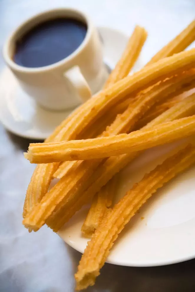 Churros dengan coklat