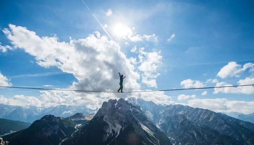 Highline, Monte Piana'nın yükseklerinde bir festivalle Buluşma