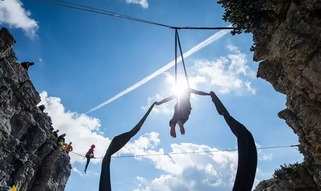 Le Highline Meeting un festival sur les hauteurs du Monte Piana