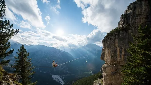 A Highline Meeting fesztivál a Monte Piana magaslatain