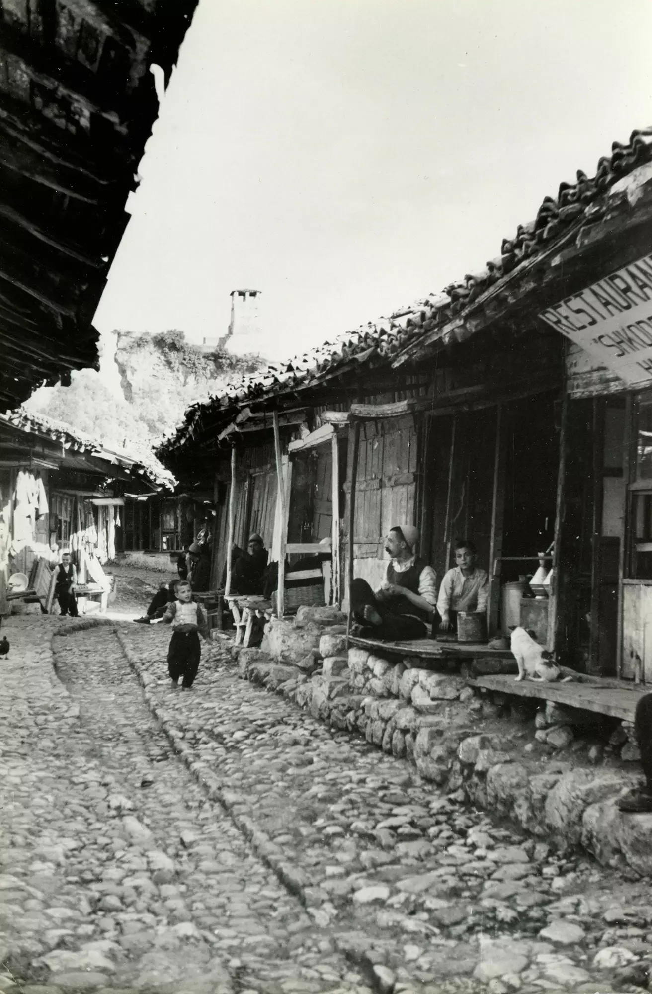 Bazar Kruja w latach 40.