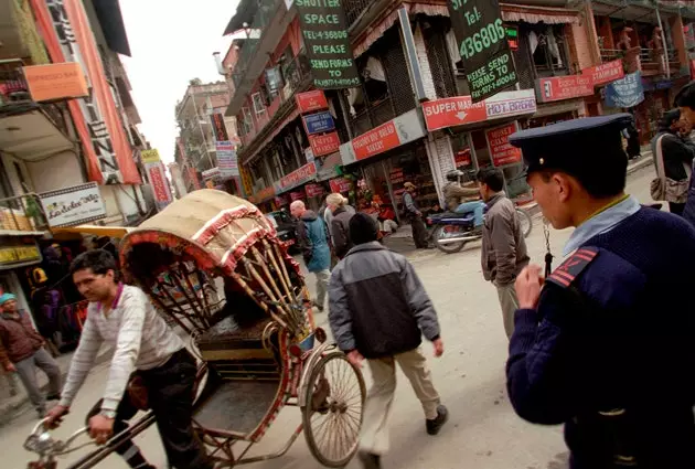 Thamel-Viertel in Nepal