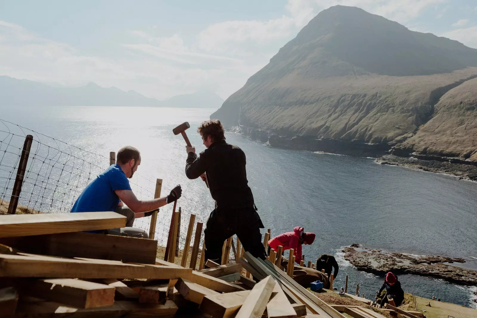 Volunteers will build trails and preserve essential areas of the island