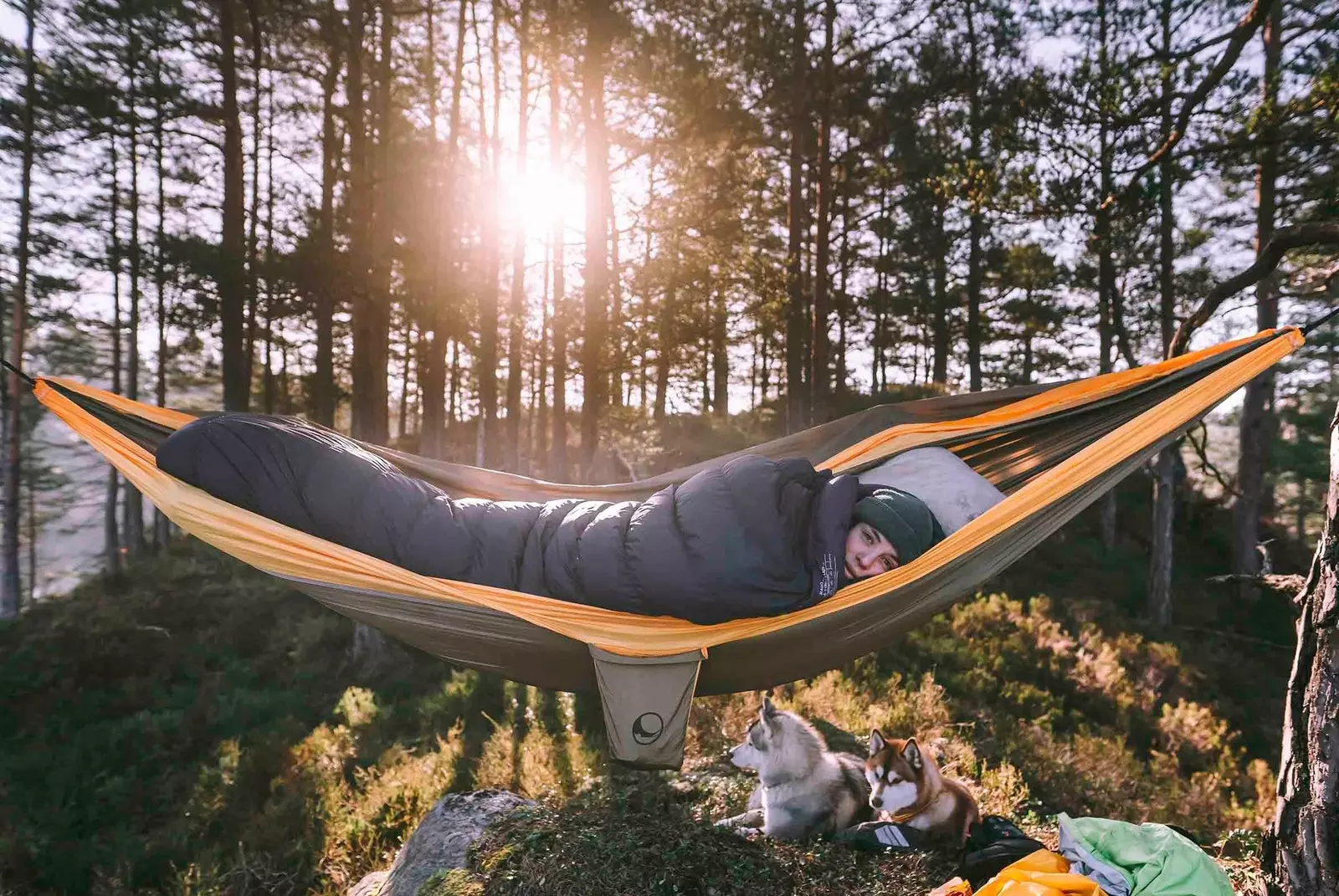 girl in a hammock