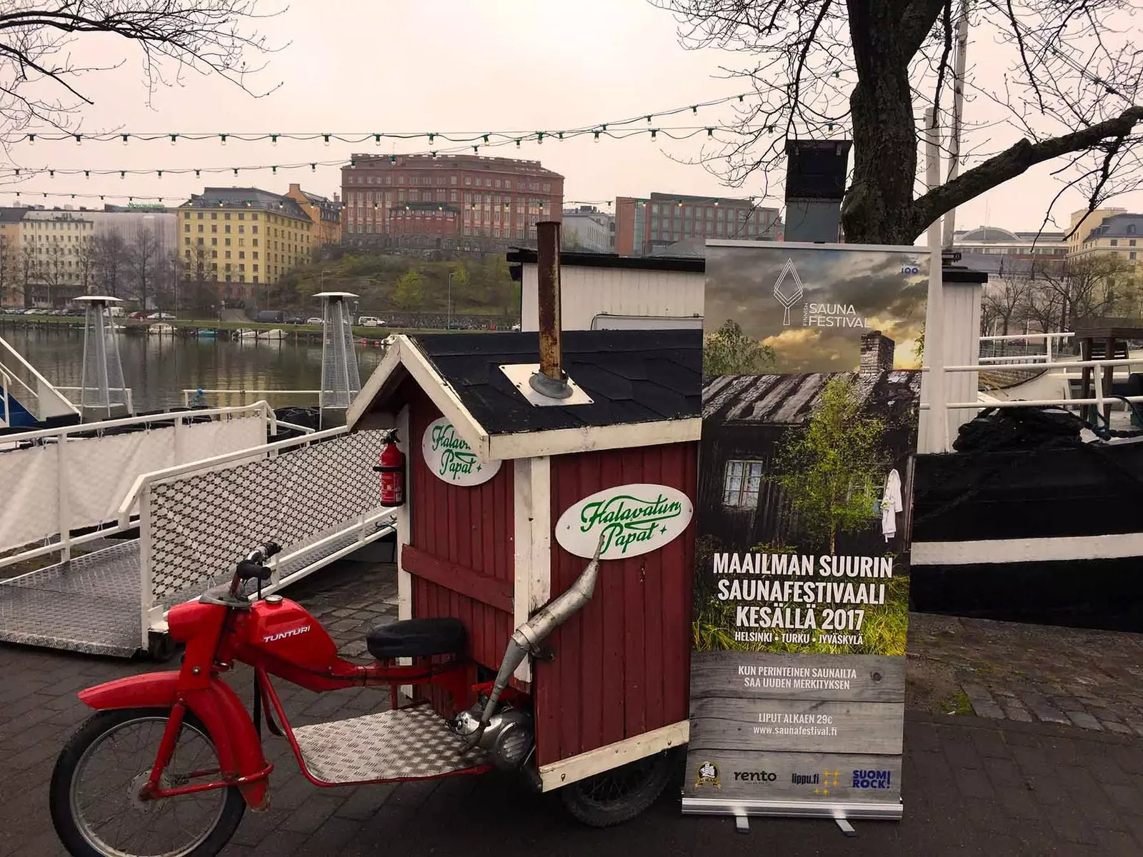 Le fameux camion sauna