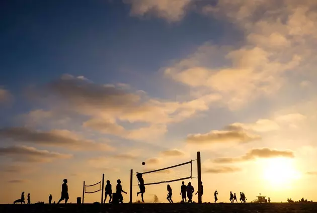 Het leven in Californië is STRAND