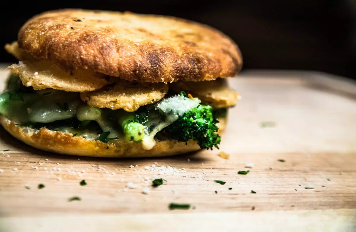 Broccoli with melted cheese at Union Square Café